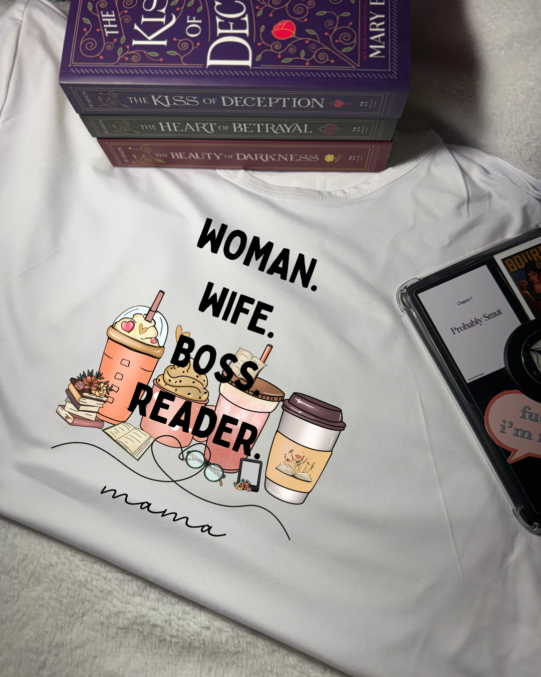 Women Short Sleeve - T Shirt - Original - Woman Wife Boss Reader