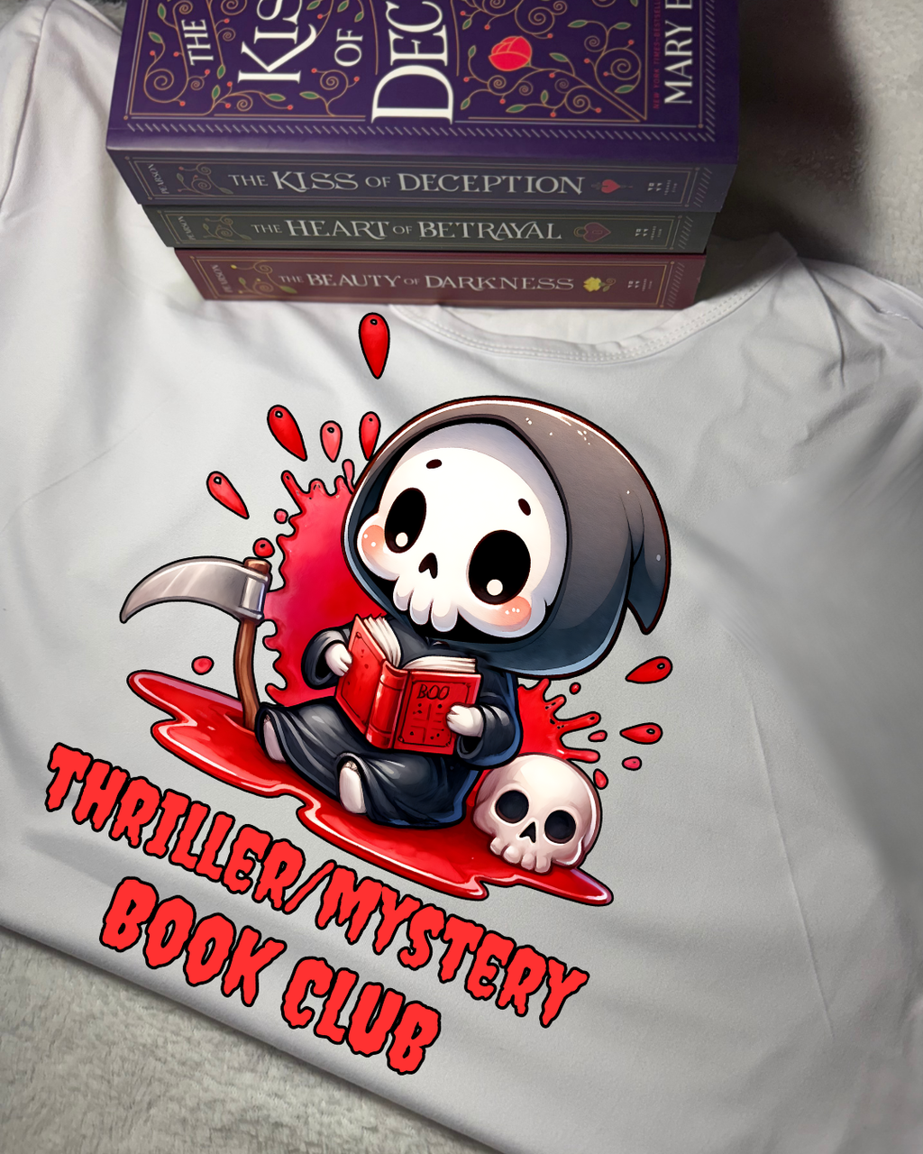 Women Short Sleeve - T Shirt - Original - Thriller/Mystery Book Club