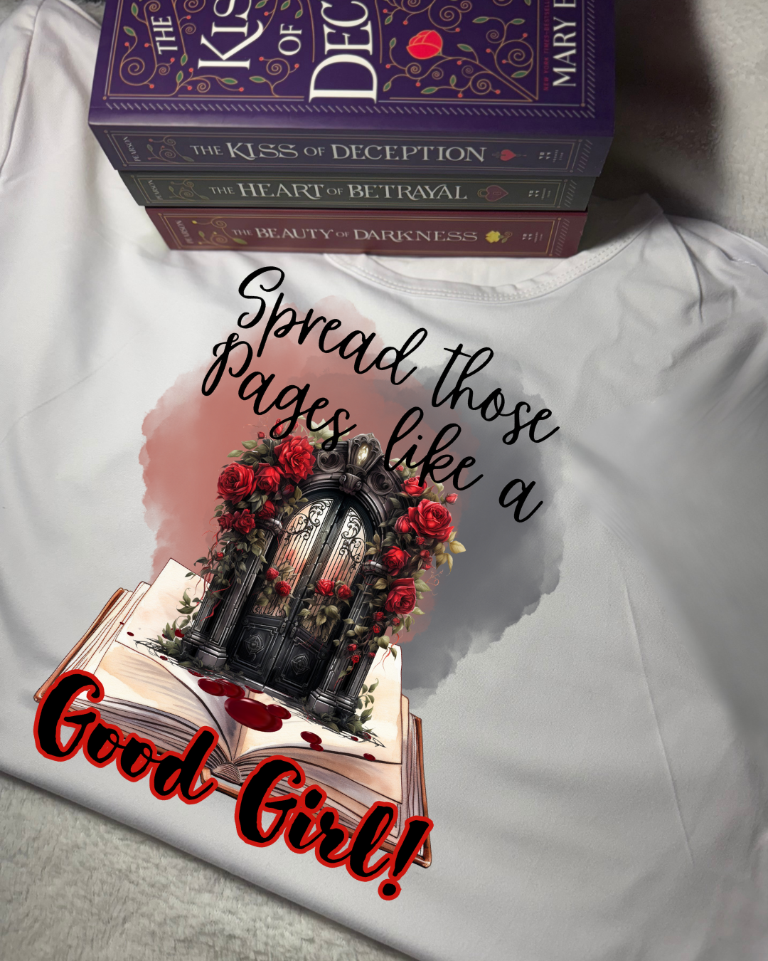 Women Short Sleeve - T Shirt - Original - Spread those pages