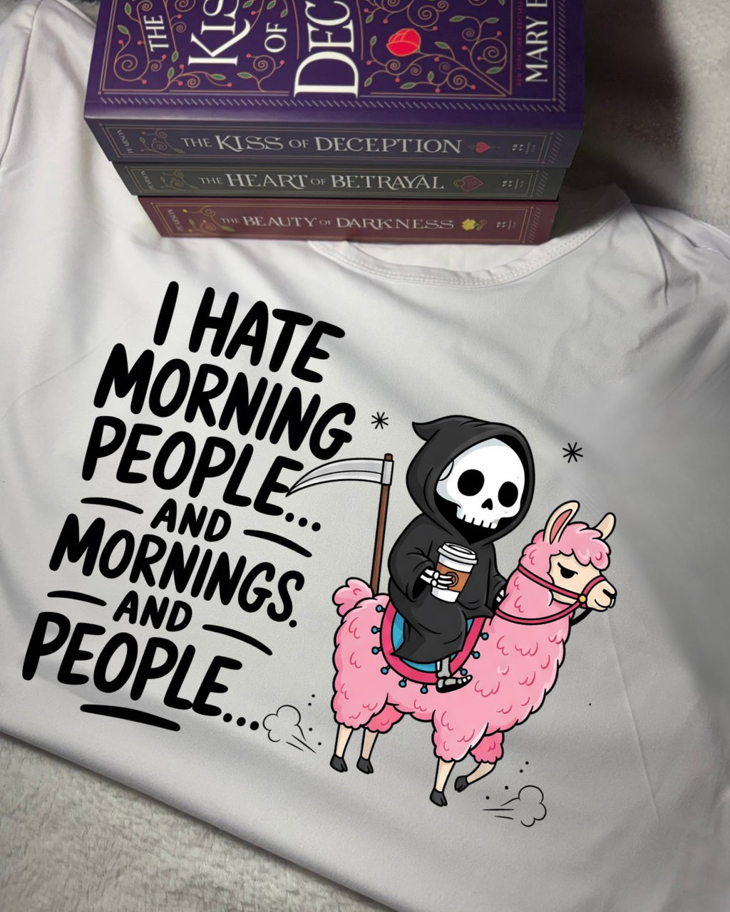 Women Short Sleeve - T Shirt - Original - I Hate Morning