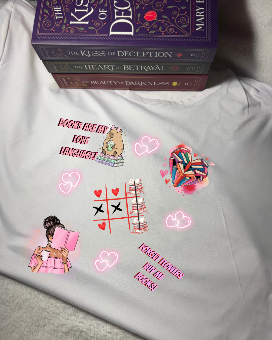 Women Short Sleeve - T Shirt - Original - Books are my love language
